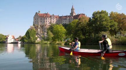 Paddeln am Sigmaringer Schloß